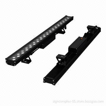 3-in-1 RGB 100W LED wall washer, clean simple front aesthetic with tempered glass